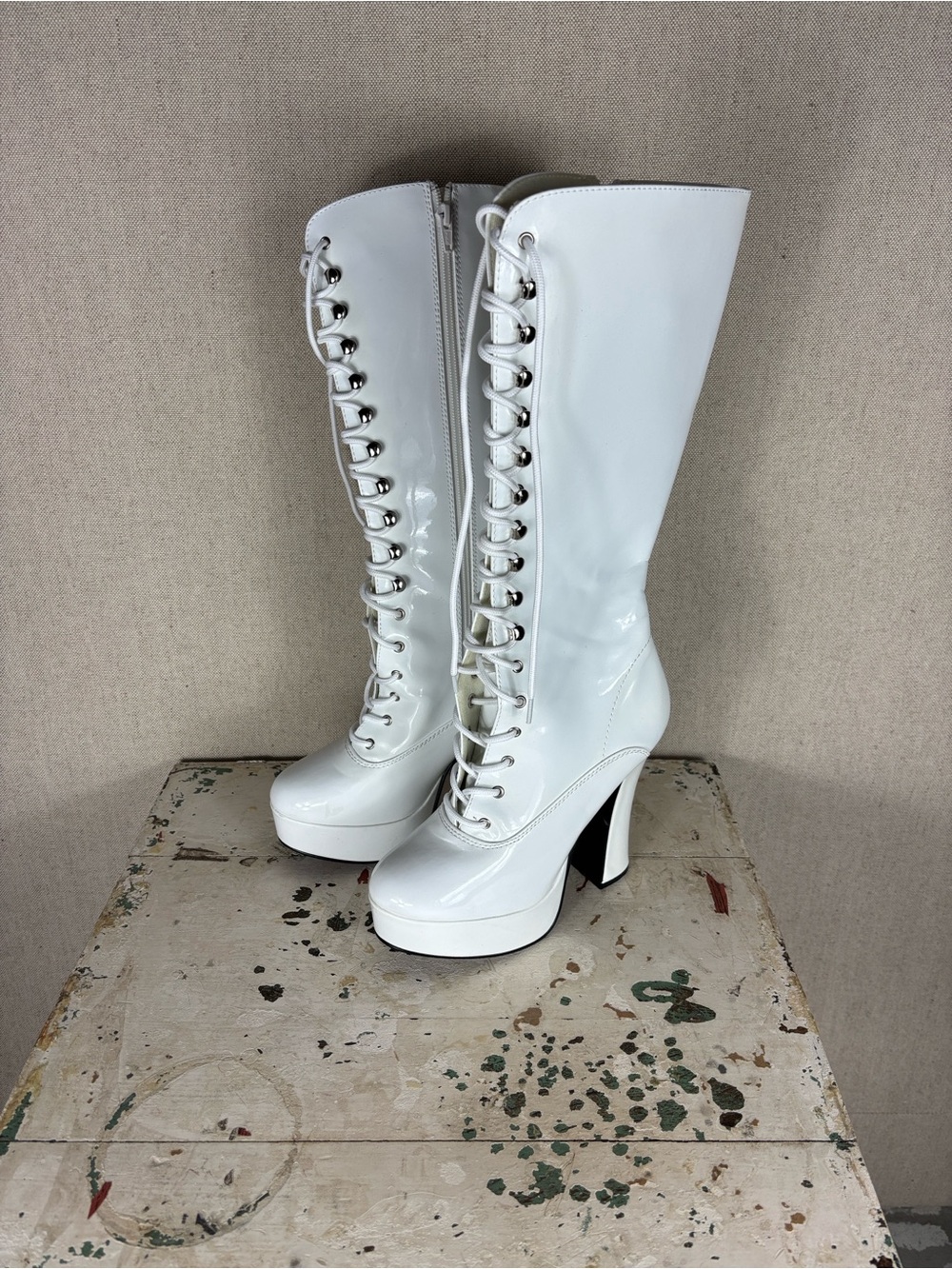 Pleaser USA > White Electra 2020 Platform Pump 7